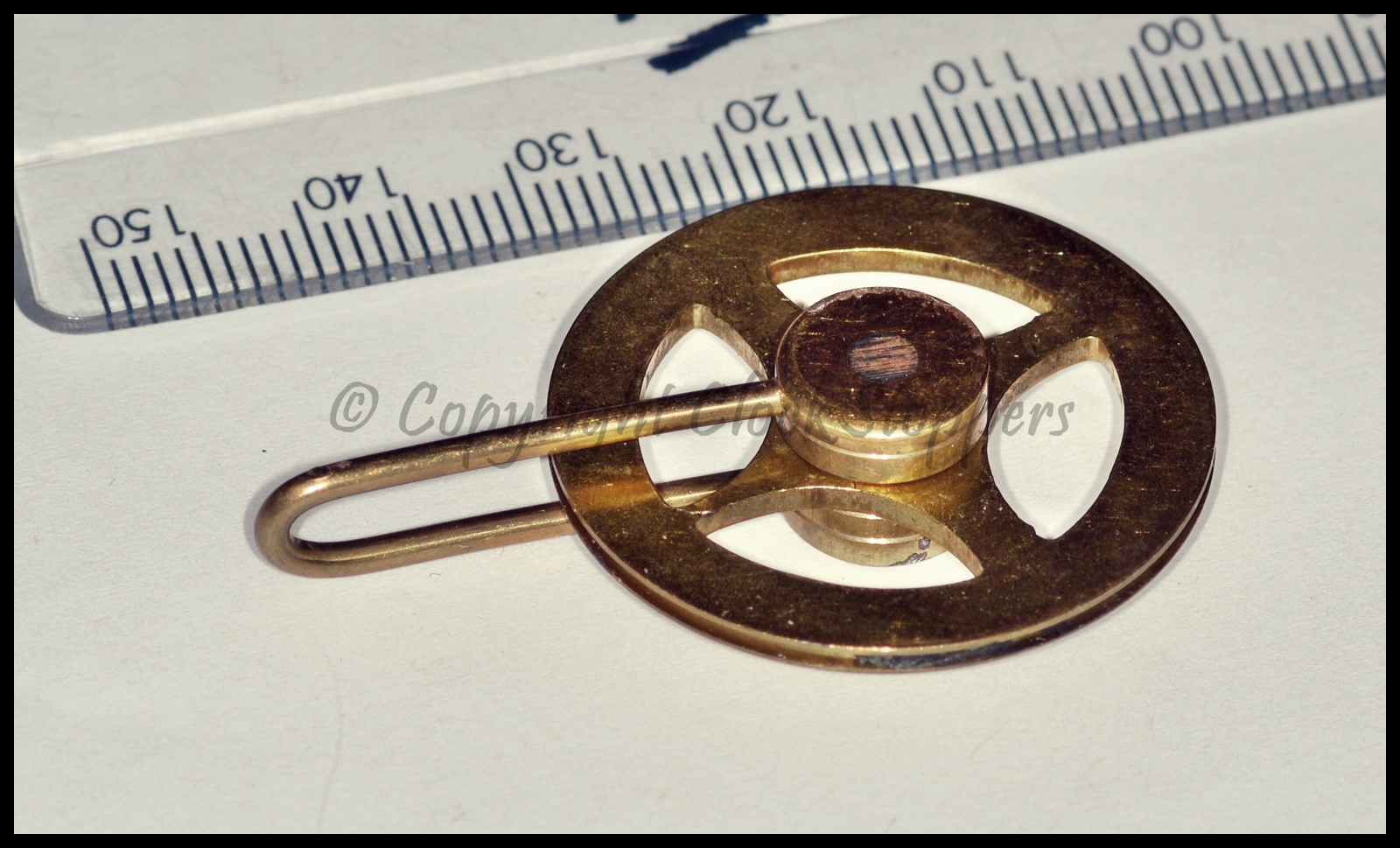 Brass Vienna Regulator Clock Pulley 30mm Vintage Repair Service Parts