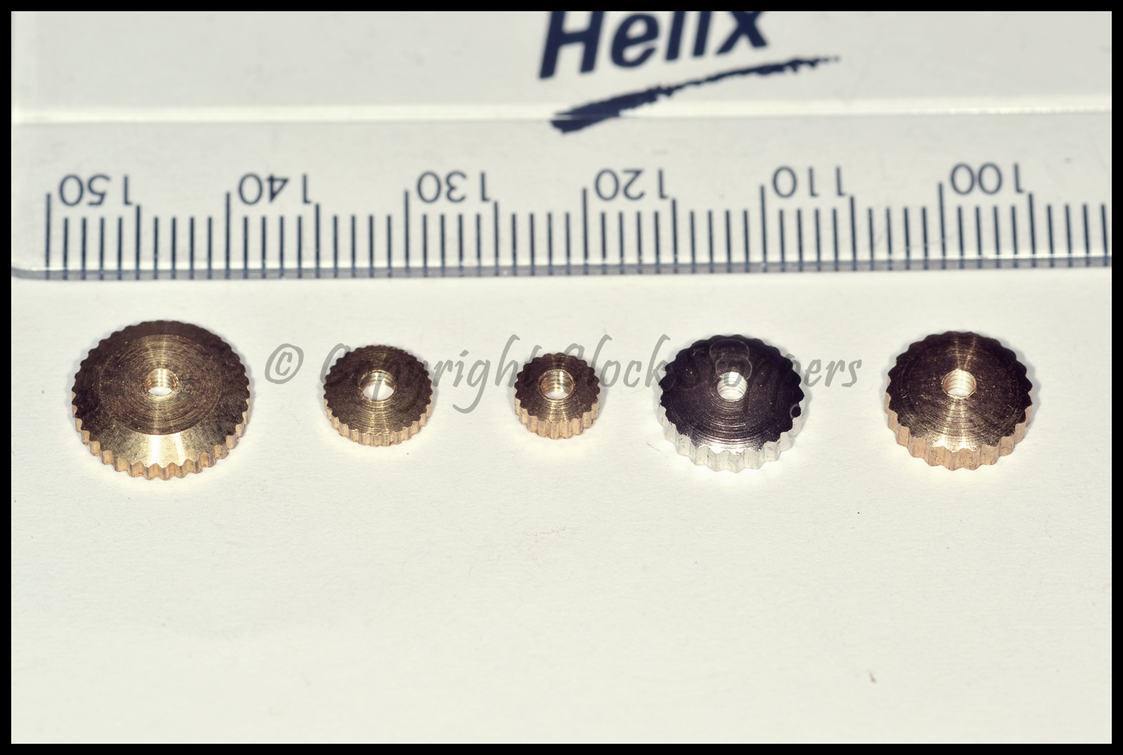 5 Assorted Clock Hand Nuts Hermle Repair Spares Parts Clockmakers