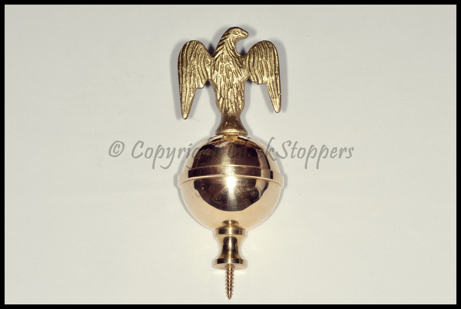 Quality Brass Eagle Finial Clock Grandfather Longcase Ornament