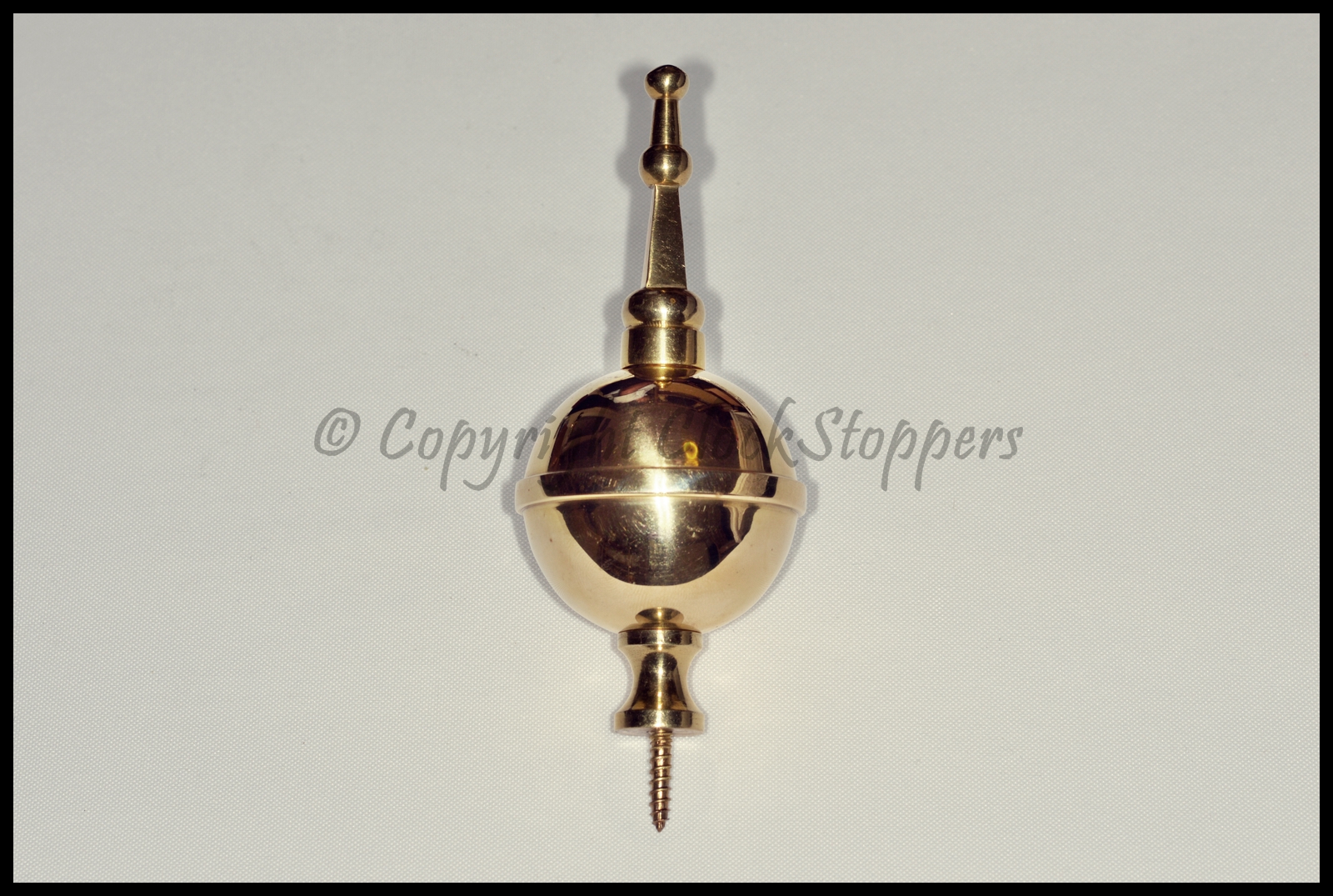 Quality Brass Ball & Spire Finial Clock Grandfather Longcase Ornament